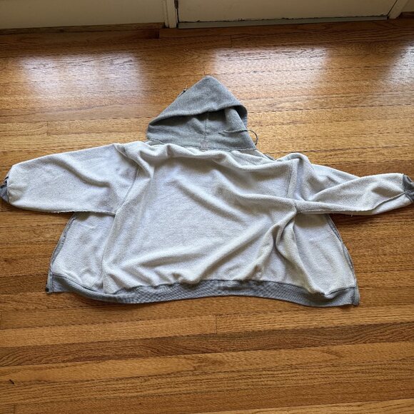Vintage Russell Athletic Zip Up Hoodie Gray Pullover Size XL Baggy - Picture 3 of 7